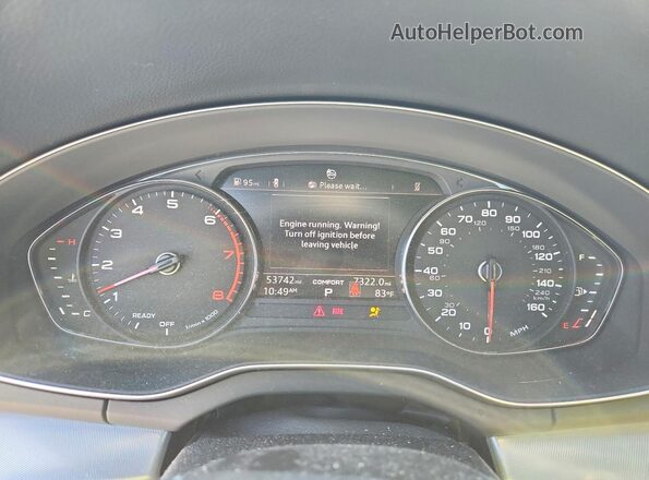 WA1ANAFY9L2114221 2020 AUDI Q5 Белый Вид щитка приборов