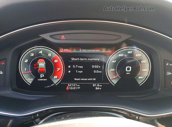 WA1AVAF11MD034257 2021 AUDI Q8 Gray Widok zestawu wskaźników