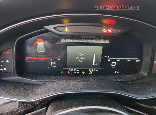 WA1AVAF19MD031106 2021 AUDI Q8 Black Instrument cluster view