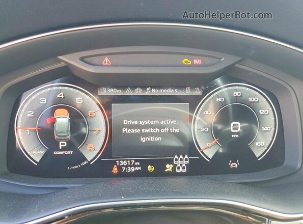 WA1AVBF71SD005056 2025 AUDI Q7 Белый Вид щитка приборов