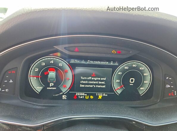 WA1AXBF73ND013044 2022 AUDI Q7 Белый Вид щитка приборов