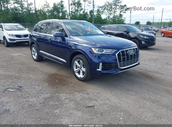 WA1AXBF77ND011068 2022 AUDI Q7 Blue Delantero derecho