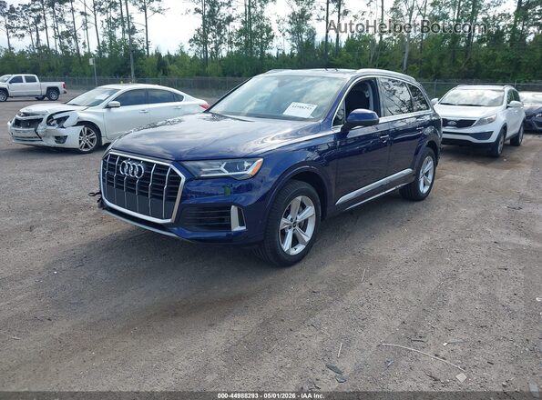 WA1AXBF77ND011068 2022 AUDI Q7 Blue Vista tres cuartos delantera izquierda