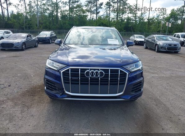 WA1AXBF77ND011068 2022 AUDI Q7 Blue Vista del cuadro de instrumentos