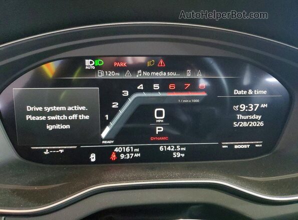 WA1B4AFY2M2008900 2021 AUDI SQ5 Черный Вид щитка приборов