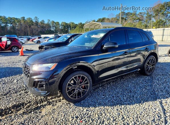 WA1B4AFY7S2025527 2025 AUDI SQ5 Black წინა მარცხენა ხედი სამი მეოთხედიდან
