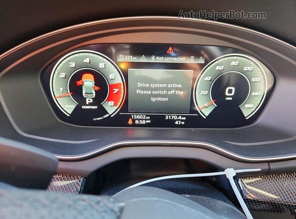 WA1B4AFY7S2025527 2025 AUDI SQ5 Black ხელსაწყოთა პანელის ხედი