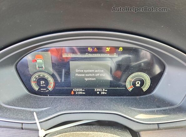 WA1BAAFY7M2092589 2021 AUDI Q5 Черный Вид щитка приборов
