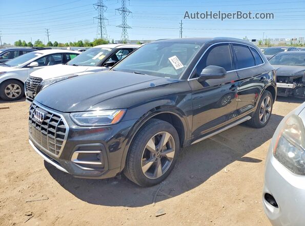WA1BBAFYXN2106841 2022 AUDI Q5 Black Առջևի ձախ երեք քառորդ տեսարան