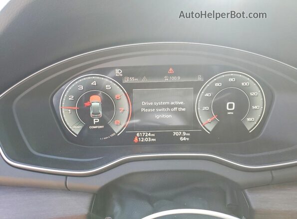WA1BBAFYXN2106841 2022 AUDI Q5 Black Սարքավորումների վահանակի տեսք