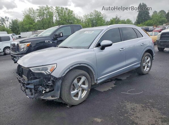 WA1BECF39L1044391 2020 AUDI Q3 Серебряный Передняя левая четверть