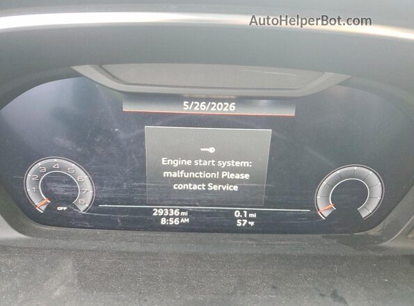 WA1BECF39L1044391 2020 AUDI Q3 Серебряный Вид щитка приборов