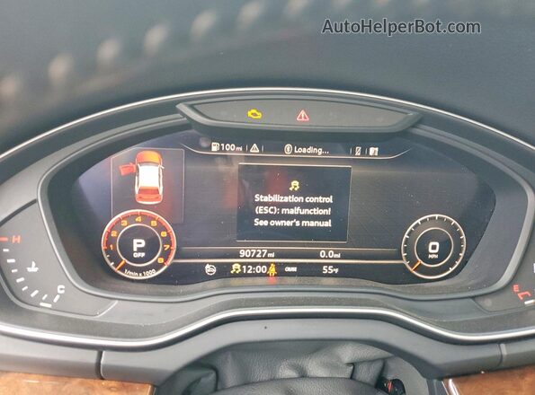 WA1BNAFYXJ2006885 2018 AUDI Q5 Белый Вид щитка приборов