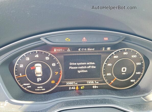 WA1BNAFYXK2117809 2019 AUDI Q5 Черный Вид щитка приборов