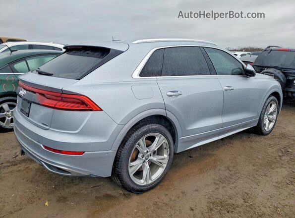 WA1BVAF14KD015753 2019 AUDI Q8 Silver Tył prawy