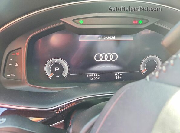 WA1BVAF15LD001085 2020 AUDI Q8 Black Սարքավորումների վահանակի տեսք