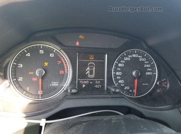 WA1C2AFPXGA148060 2016 AUDI Q5 Silver Widok zestawu wskaźników
