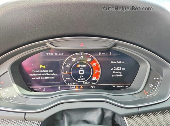 WA1C4AFY1J2125495 2018 AUDI SQ5 Серый Вид щитка приборов