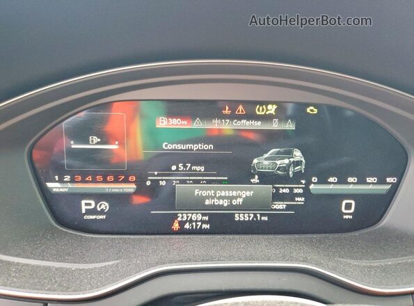 WA1C4AFY4P2079752 2023 AUDI SQ5 Black Սարքավորումների վահանակի տեսք