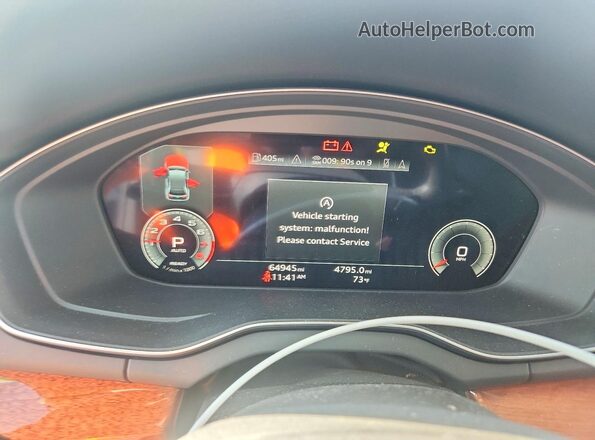WA1CAAFY1M2096707 2021 AUDI Q5 Черный Вид щитка приборов