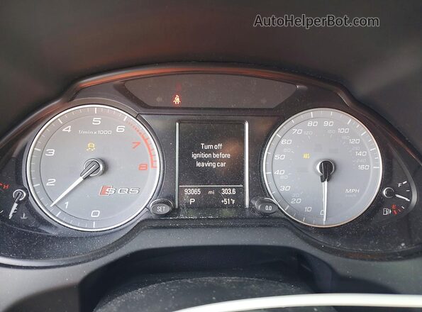 WA1CCAFP0GA094295 2016 AUDI SQ5 Gray Вид щитка приладів