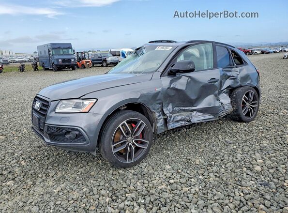 WA1CCAFP4HA030889 2017 AUDI SQ5 Gray Առջևի ձախ երեք քառորդ տեսարան