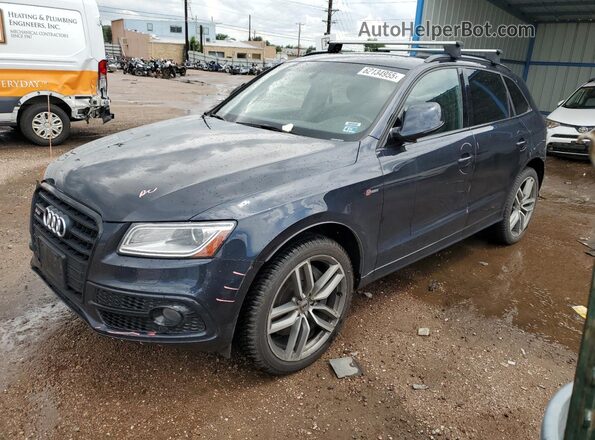 WA1CCAFP5GA004607 2016 AUDI SQ5 Blue Առջևի ձախ երեք քառորդ տեսարան