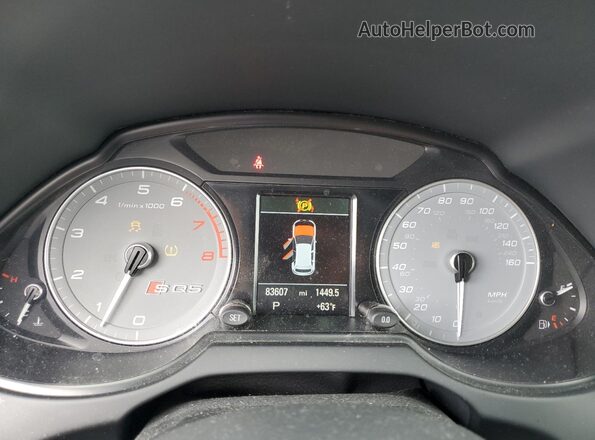 WA1CCAFP5GA004607 2016 AUDI SQ5 Blue Սարքավորումների վահանակի տեսք