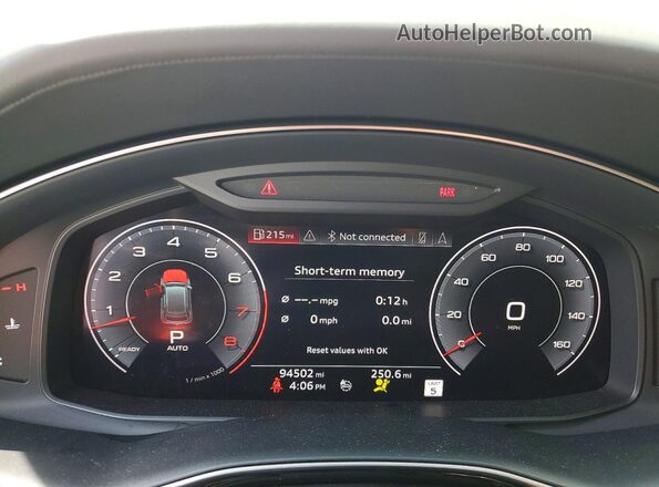 WA1CVAF1XKD015518 2019 AUDI Q8 Белый Вид щитка приборов