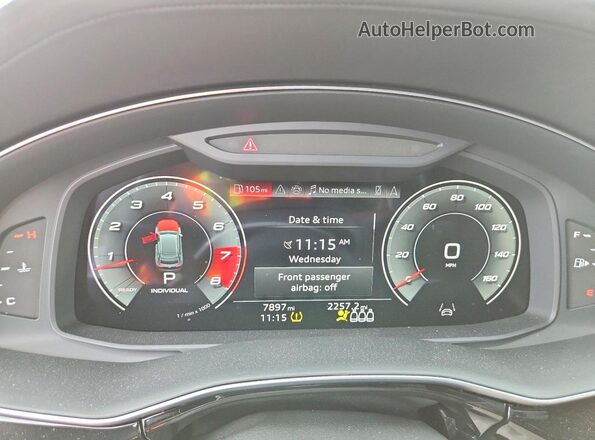 WA1CWBF16SD023005 2025 AUDI SQ8 Черный Вид щитка приборов
