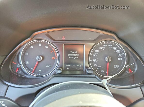 WA1D7AFP6GA136459 2016 AUDI Q5 White Widok zestawu wskaźników