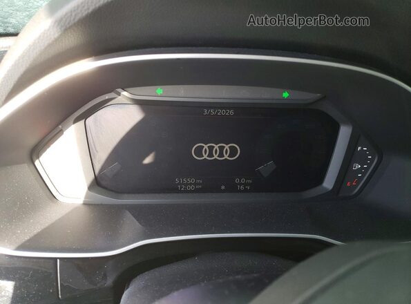 WA1DECF30P1058324 2023 AUDI Q3 White Widok zestawu wskaźników