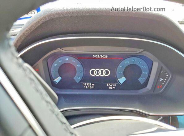 WA1DECF30S1044643 2025 AUDI Q3 White Vista del cuadro de instrumentos