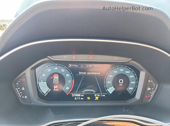 WA1DECF31P1077478 2023 AUDI Q3 Серый Вид щитка приборов