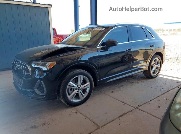 WA1DECF32R1023609 2024 AUDI Q3 Black წინა მარცხენა ხედი სამი მეოთხედიდან