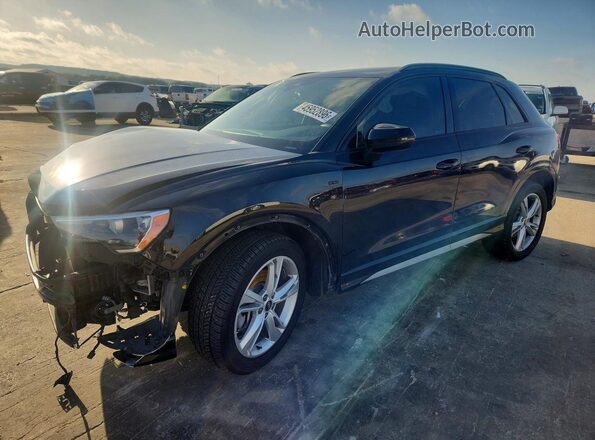 WA1DECF33M1054313 2021 AUDI Q3 Black წინა მარცხენა ხედი სამი მეოთხედიდან
