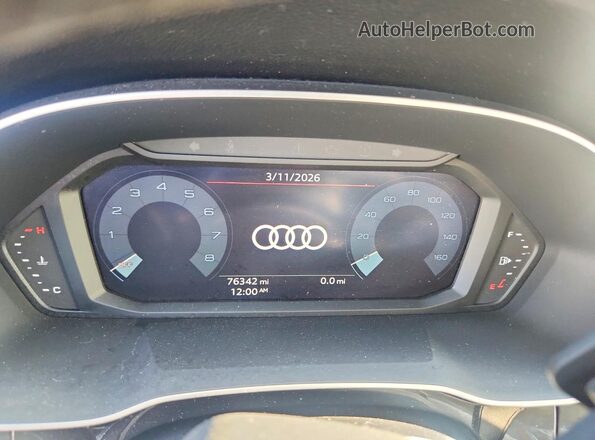 WA1DECF33M1054313 2021 AUDI Q3 Black ხელსაწყოთა პანელის ხედი