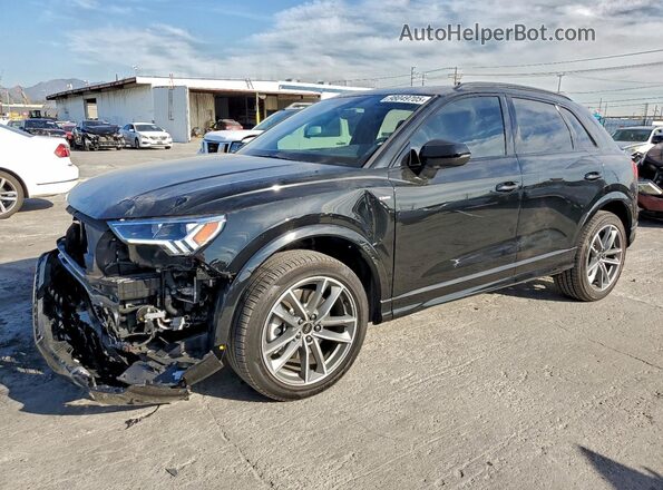 WA1DECF33R1190190 2024 AUDI Q3 Black წინა მარცხენა ხედი სამი მეოთხედიდან
