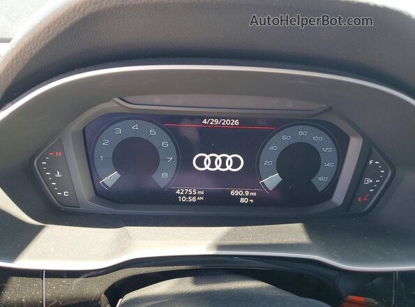 WA1DECF35L1116731 2020 AUDI Q3 Черный Вид щитка приборов