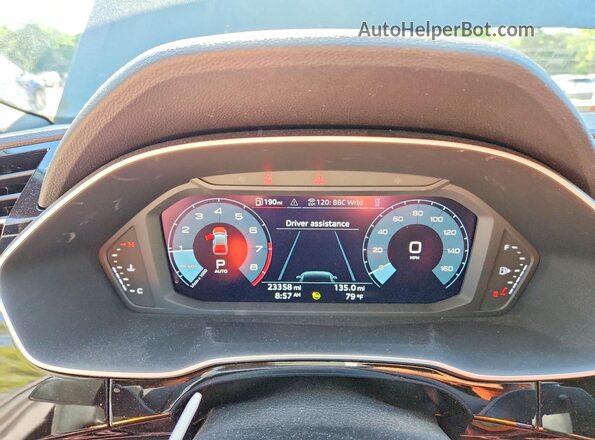 WA1DECF38R1040155 2024 AUDI Q3 Gray Widok zestawu wskaźników