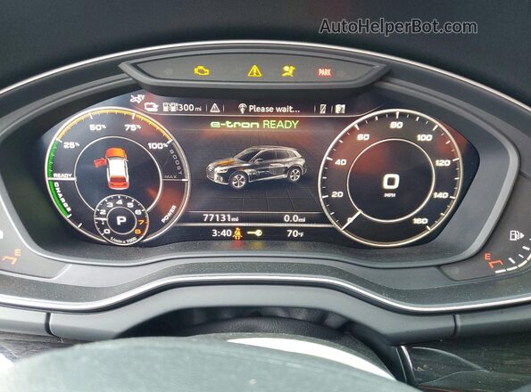 WA1E2AFY1L2093410 2020 AUDI Q5 Зеленый Вид щитка приборов