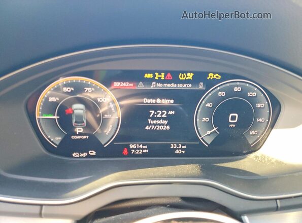 WA1E2AFY1R2131128 2024 AUDI Q5 Белый Вид щитка приборов