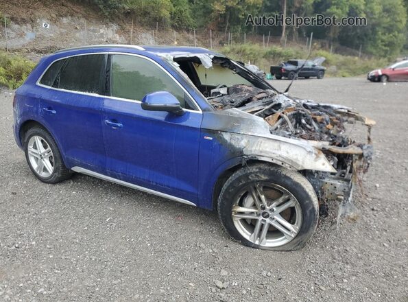 WA1E2AFY9M2135047 2021 AUDI Q5 Синий Передняя правая четверть
