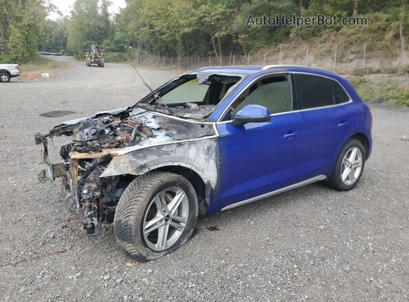 WA1E2AFY9M2135047 2021 AUDI Q5 Синий Передняя левая четверть