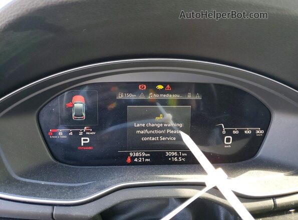 WA1EAAFY2M2063935 2021 AUDI Q5 Черный Вид щитка приборов