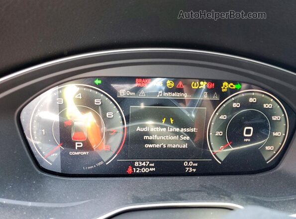 WA1EAAFY8S2012940 2025 AUDI Q5 Серый Вид щитка приборов