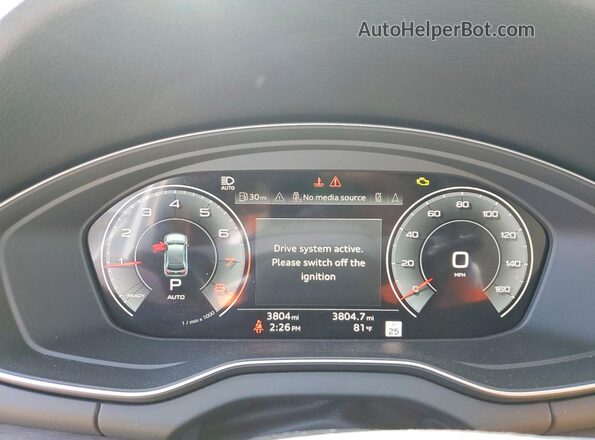 WA1EAAFY9S2011764 2025 AUDI Q5 Белый Вид щитка приборов