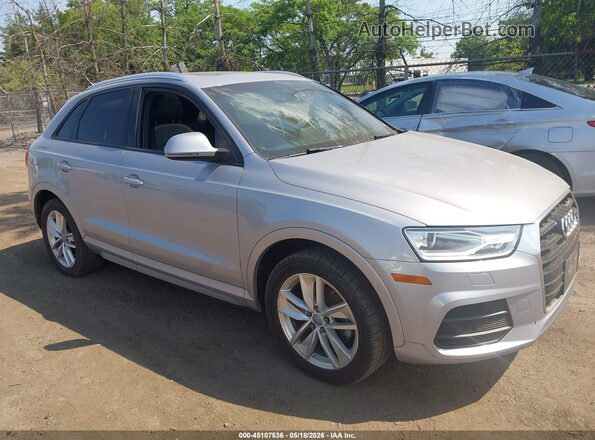 WA1ECCFS4HR008272 2017 AUDI Q3 Silver Instrument cluster view