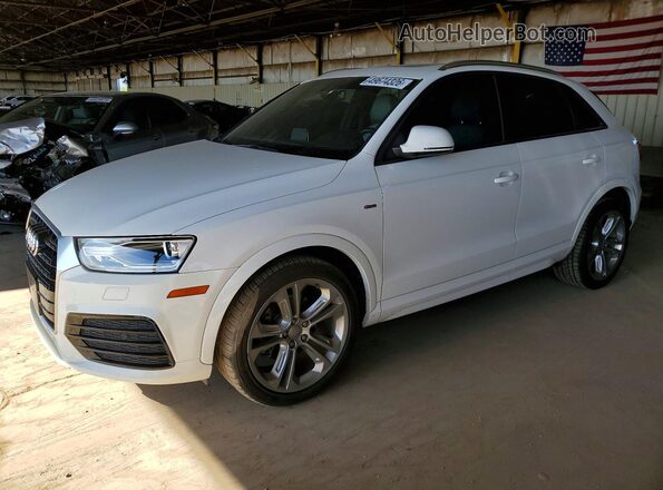 WA1ECCFS6JR009980 2018 AUDI Q3 White წინა მარცხენა ხედი სამი მეოთხედიდან