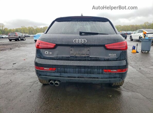 WA1ECCFSXJR018522 2018 AUDI Q3 Black უკანა ხედი